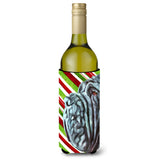 Neapolitan Mastiff Candy Cane Holiday Christmas Wine Bottle Beverage Insulator Hugger Lh9589Literk