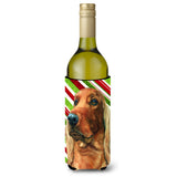 Irish Setter Candy Cane Holiday Christmas Wine Bottle Beverage Insulator Hugger Lh9590Literk