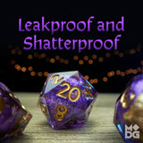 Fanroll By Metallic Dice Games Aether Abstract Elixir Liquid Core Dnd Dice Set, Role Playing Game Dice For Dungeons And Dragons