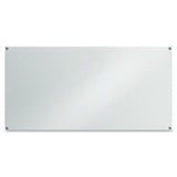 Lorell DryErase Glass Board 72 (6 ft) Width x 36 (3 ft) Height Frost Glass Surface Rectangle Assembly Required 1 Ea