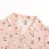 Puppy Egg Hunt (Women's Short Sleeve PJ) - Pink