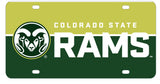 Colorado State Rams Metal License Plate