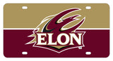 Elon University Metal License Plate