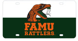 Florida A&M Rattlers Metal License Plate