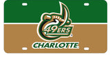 North Carolina Charlotte Forty-Niners Metal License Plate