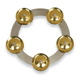6In Tambo-Ring Stain Stl W/Brass Jingle