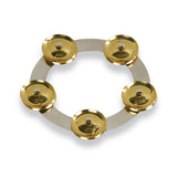 6In Tambo-Ring Stain Stl W/Brass Jingle
