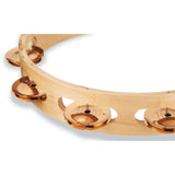 Pro 10 Single Row Tambourine-Bronze