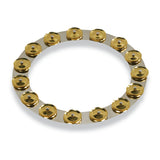 14In Tambo-Ring Stain Stl W/Brass Jingle
