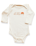 My First Thanksgiving Organic Bodysuit Long Sleeve