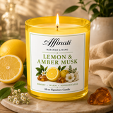 Lemon & Amber Musk Signature Candle