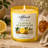 Lemon & Amber Musk Signature Candle