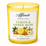 Lemon & Amber Musk Signature Candle