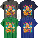 "Let’s Fiesta" Cinco de Mayo T-Shirt – Vibrant Mexican Fiesta Graphic Tee, Remastered Heavy Cotton 5 De Mayo Top, Soft Lived-In Heavyweight Celebration Shirt, Made in USA
