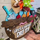 Life's a Garden Dig It! Mole Door Hanger - DIY Unfinished Kit - Lvl 3