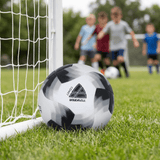 Vizari Comet Soccer Ball – Black, Machine-Sewn 8-Panel Training Ball