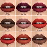 SYDONI RETRACTABLE MATTE LIP PENCIL with SHEA BUTTER 9 Rich, Smudge‑Resistant Shades