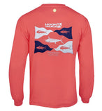 Men's Fish Flags L/S UV Fishing T-Shirt