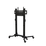 Heavy Duty Mobile Cart With Back Panel And Cover For Displays From 50 - 90