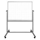 48 X 36 Mobile Magnetic Double-Sided Ghost Grid Whiteboard