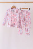 Pink Character Bamboo Pajama Set