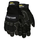 935CHL MCR Safety Mechanics Gloves, Large, Synthetic, Black, Adjustable Closure