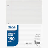 Notebook Paper, College Ruled, 150 count