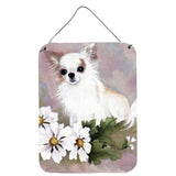 Caroline'S Treasures Mh1019Ds1216 Chihuahua White Flowers Wall Or Door Hanging Prints, 16 X 12, Multicolor