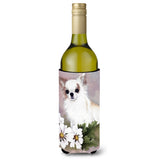 Chihuahua White Flowers Wine Bottle Beverage Insulator Hugger Mh1019Literk