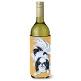 Japanese Chin Black White Play Wine Bottle Beverage Insulator Hugger Mh1034Literk