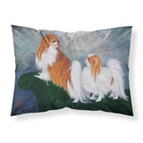 Caroline'S Treasures Mh1059Pillowcase Japanese Chin Standing On My Tail Fabric Standard Pillowcase, Large, Multicolor