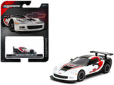 2005 Chevrolet Corvette C6R #16 White with Black and Red Graphics Collection Series 1/64 Diecast Model Car by Majorette