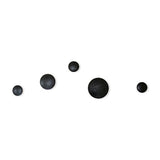 Wall Button Coat Hanger, Black