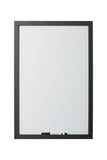 Magnetic Dry-Erase Board, Black Mdf Frame, 18 X 24
