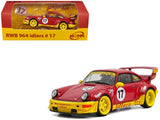 RWB 964 #17 Idlers Club Red with Yellow Accents 1/64 Diecast Model Car by Model Model