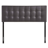 Lily Queen Upholstered Vinyl Headboard - Brown