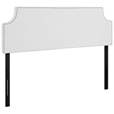Laura Queen Upholstered Vinyl Headboard - White