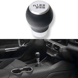 JSD 6-Speed Shift Knob; Black Leather (15-25 Mustang GT, Dark Horse)