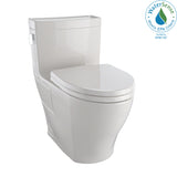 Toto Legato WASHLET+ OnePiece Elongated 1.28 GPF Universal Height Skirted Toilet with CEFIONTECT, Sedona Beige (MS624124CEFG#12