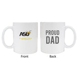 Alabama State Universityproud Dad White Ceramic Coffee Mug 2-Pack