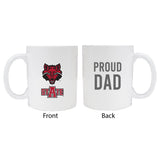Arkansas Stateproud Dad White Ceramic Coffee Mug 2-Pack