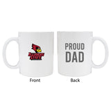 Illinois State Redbirdsproud Dad White Ceramic Coffee Mug 2-Pack