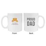 Minnesota Gophersproud Dad White Ceramic Coffee Mug 2-Pack