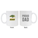 North Dakota State Bisonproud Dad White Ceramic Coffee Mug 2-Pack