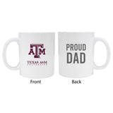 Texas A&M Aggiesproud Dad White Ceramic Coffee Mug 2-Pack
