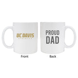 Uc Davis Aggiesproud Dad White Ceramic Coffee Mug 2-Pack