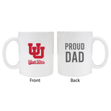 Utah Utesproud Dad White Ceramic Coffee Mug 2-Pack