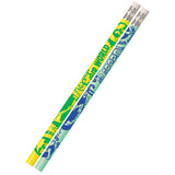 Its Our World, Go Green Motivational/Fun Pencils, 12/pkg