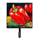Caroline'S Treasures Mw1070Sh4 Vegetables-Bell Pepper Two Bells Leash Or Key Holder, Small, Multicolor