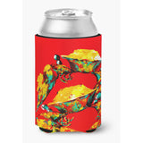 Crab Two Tone Can Or Bottle Beverage Insulator Hugger